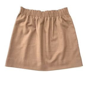 J. Crew tan mini skirt